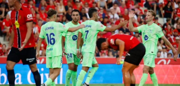 هدف توريس في مباراة برشلونة ومايوركا يثير الجدل